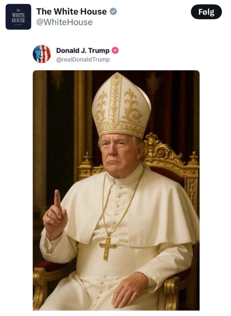 Helt vildt at Det Hvide Hus retweeter det her. USA er efterhånden blevet et cirkus efter Trump er kommet til #dkpol