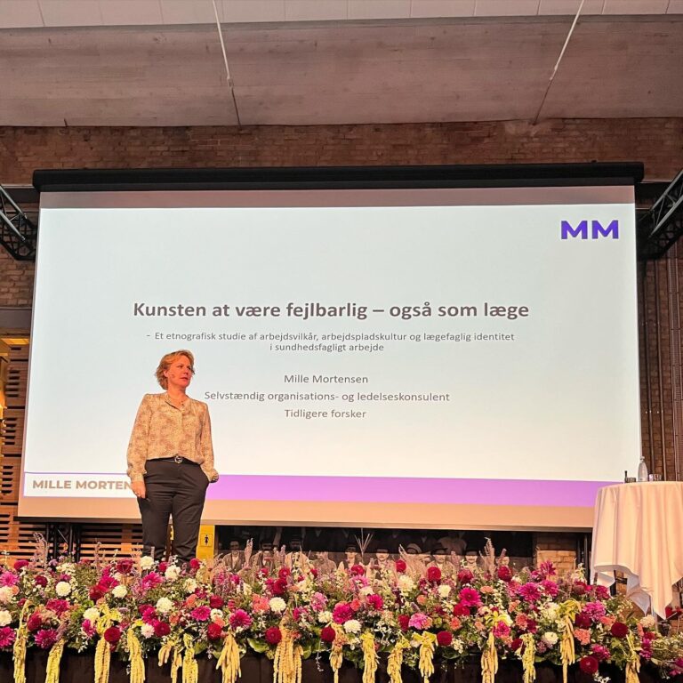 #MUK2023 starter ud med et indlæg fra Mille Mortensen om kunsten at være fejlbarlig som læge