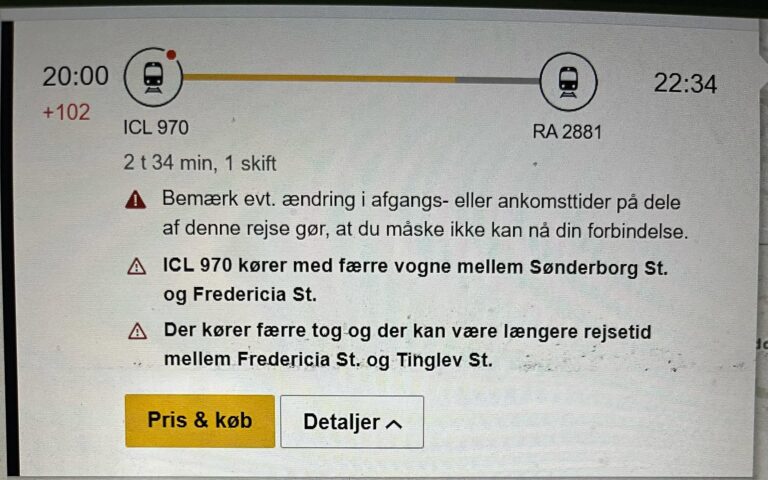 Spændende togtur i vente 😩