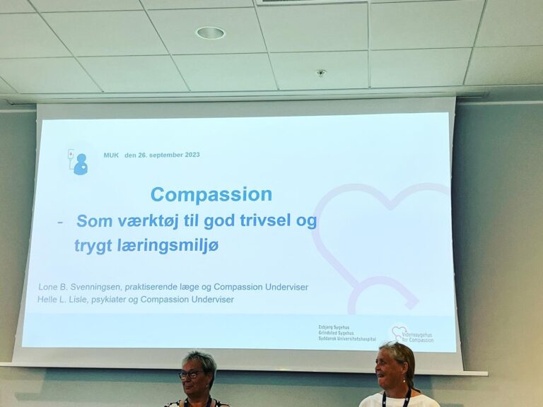 Starter dagen på #MUK2023 ud med at høre om compassion