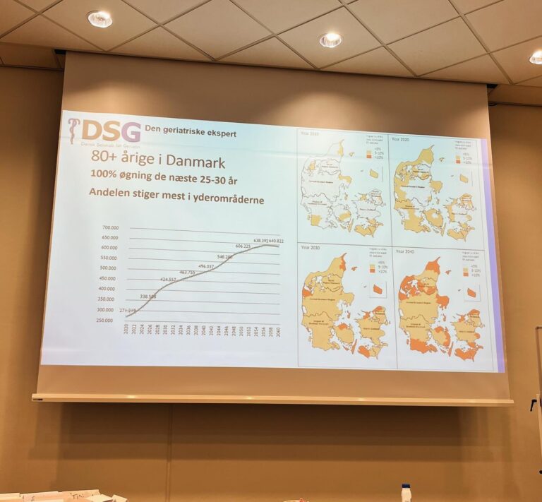 Har de seneste to dage været på geriatrikursus i Roskilde, hvor vi blev mindet om den fremtid vi ser ind i. De næste 25-30 år bliver der dobbelt så mange ældre over 80 år, men arbejdsstyrken bliver ikke større. Hvordan løses den udfordring? Det skulle vi arbejde med på kurset, hvor vi i forskellige…