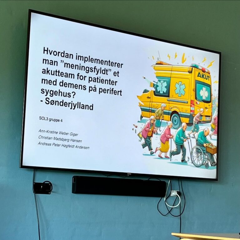 I dag har jeg afsluttet endnu et godt kursus som led i min hoveduddannelse i geriatri. Denne gang var det SOL3 kurset der er et kursus alle speciallæger kommer på, hvor man lærer hvordan sundhedssystemet er organiseret og fungerer. I dag skulle jeg sammen med min gruppe fremlægge vores opgave, der h…