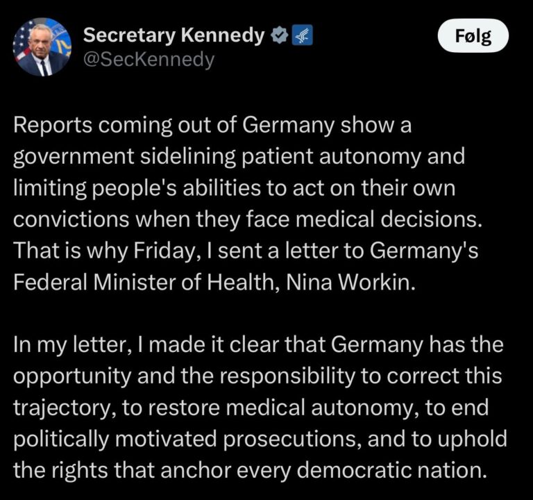 So what if Germany does not follow the order from RFK Jr., will US then try to invade Germany?