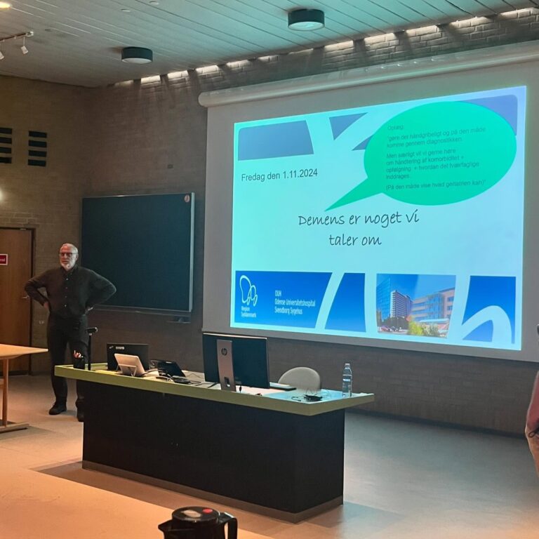 Så fortæller Niels Espersen om demens set fra geriaternes synspunkt #yngregeriatere
