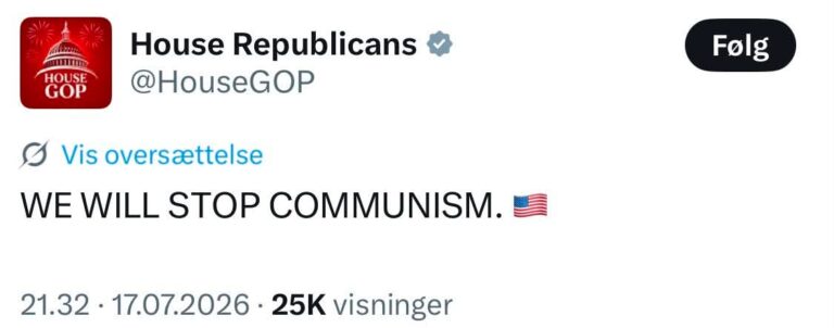 New strategy from Trump and republicans until midterm election - call all other communists