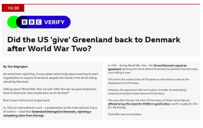 Trump is lying - Greenland never belonged to USA