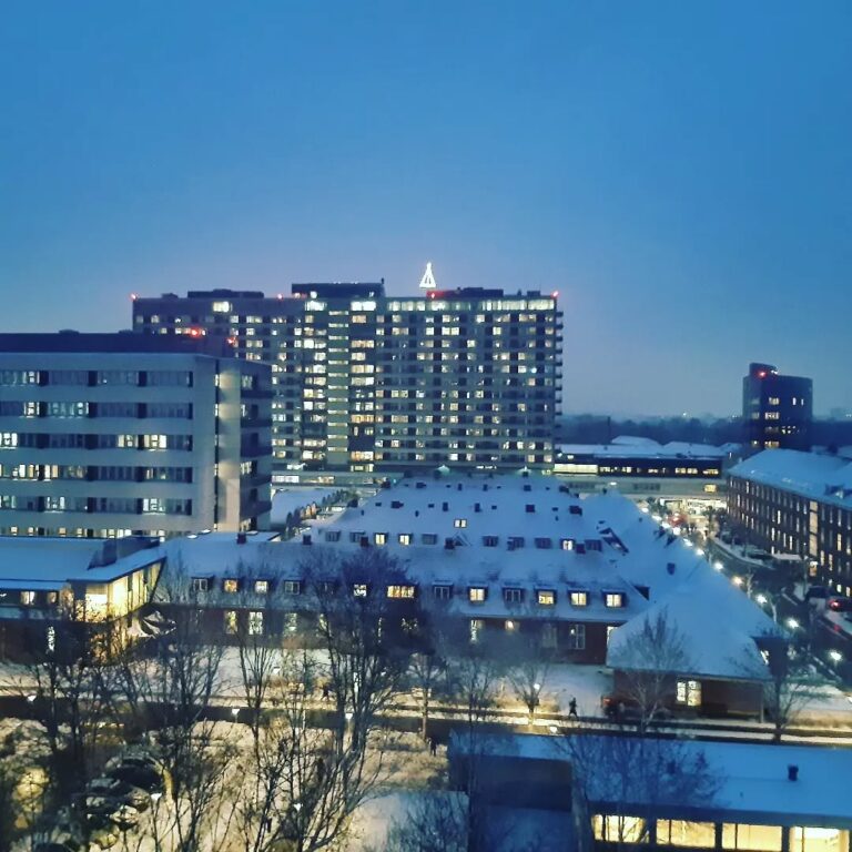 Morgenudsigten fra 7. sal på OUH